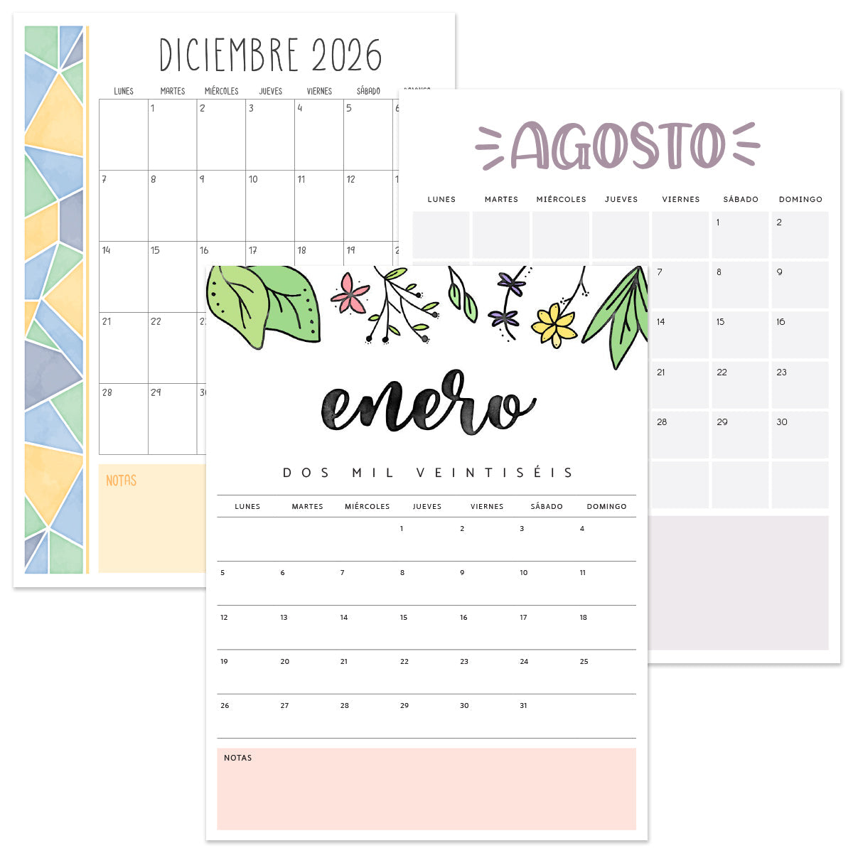 calendario 2026 para imprimir