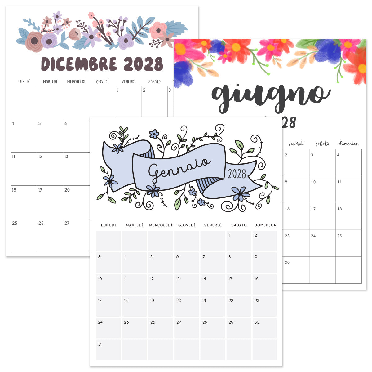 calendario 2028 da stampare