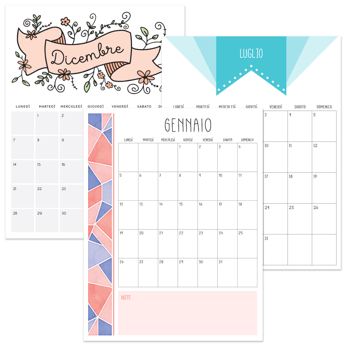 calendario da stampare