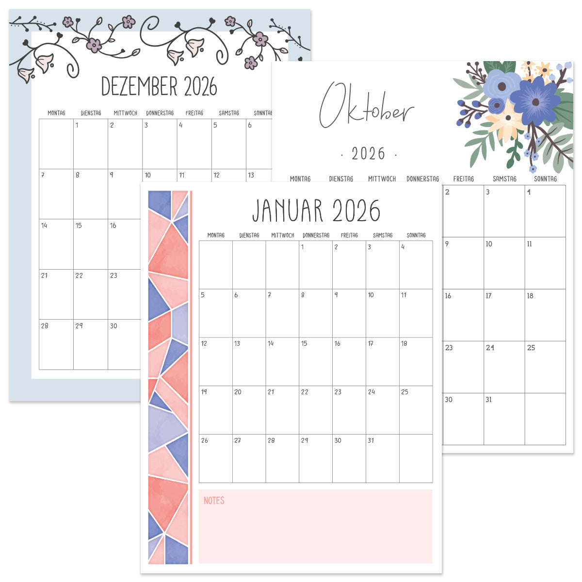 kalender 2026 zum ausdrucken