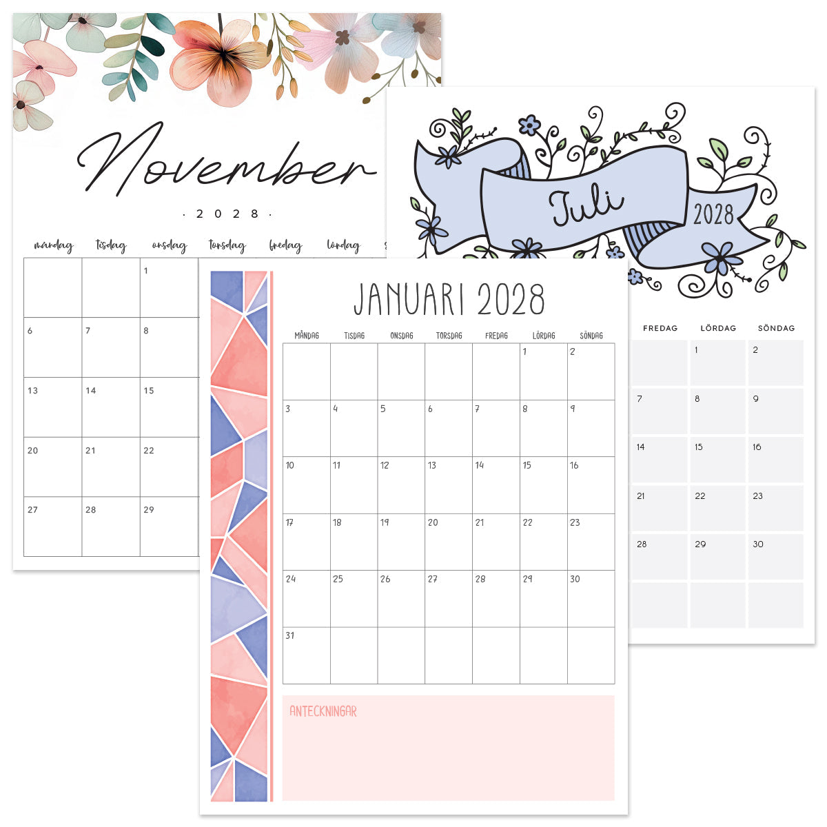 kalender 2028 att skriva ut