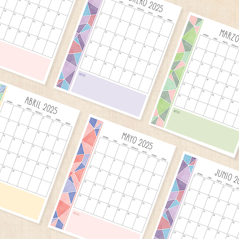 calendario 2025 para imprimir