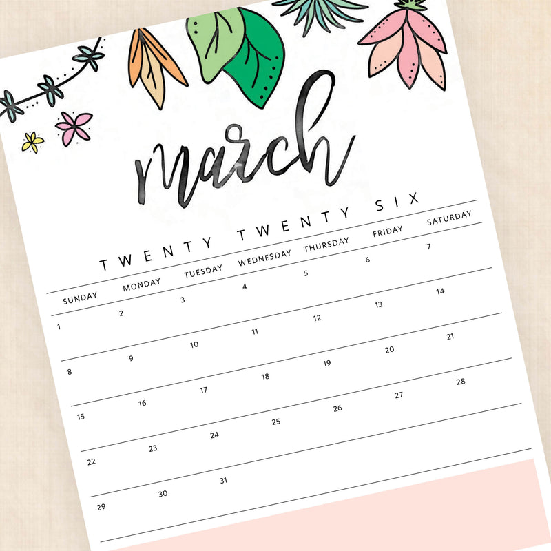 Printable 2026 Calendar
