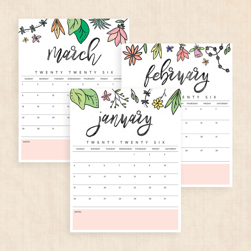 Printable 2026 Calendar