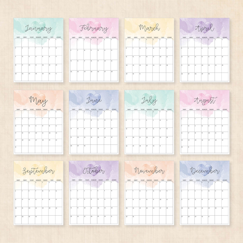 printable 2026 calendar