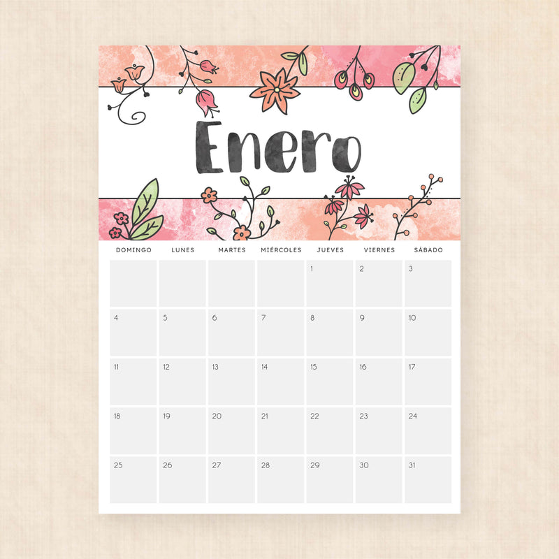 calendario 2026 para imprimir