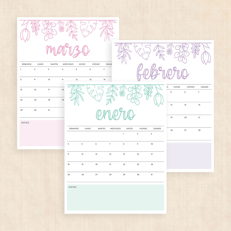 calendario 2026 para imprimir