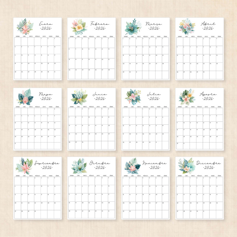 calendario 2026 para imprimir