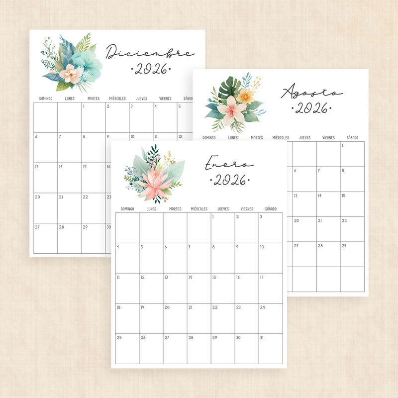 calendario 2026 para imprimir