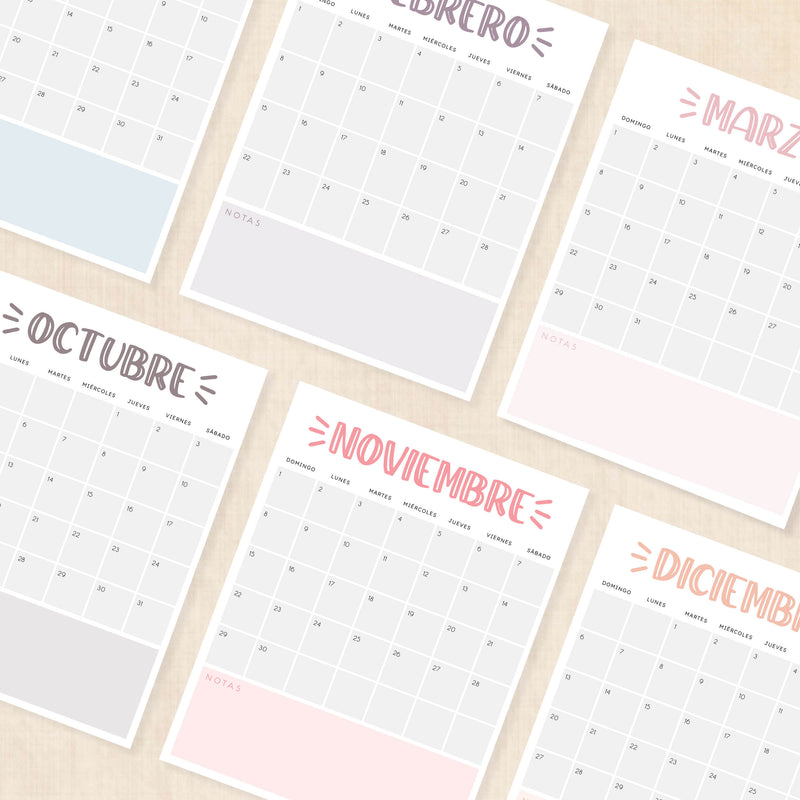 calendario 2026 para imprimir