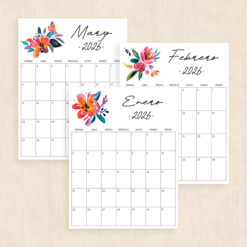 calendario 2026 para imprimir