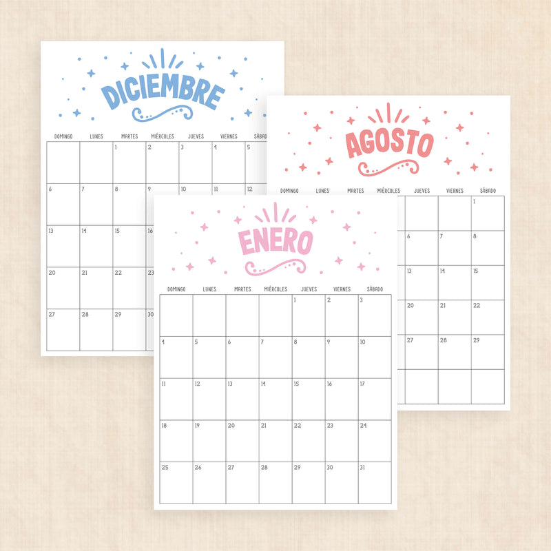 calendario 2026 para imprimir