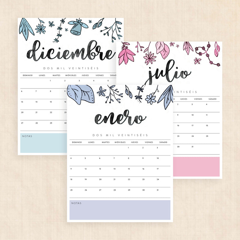 calendario 2026 para imprimir