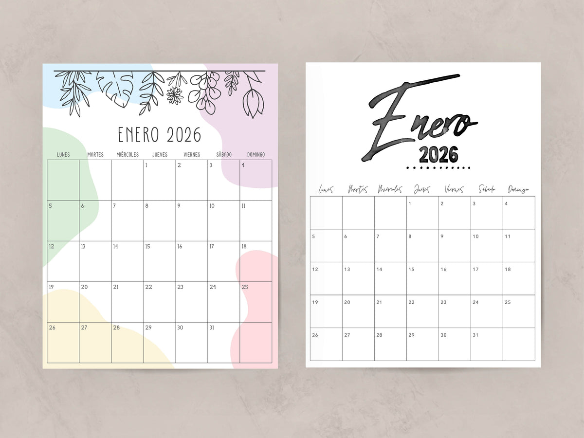 calendario 2026 para imprimir