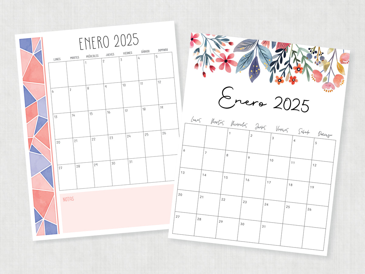 calendario 2025 para imprimir
