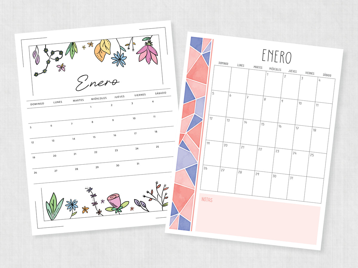 calendario enero
