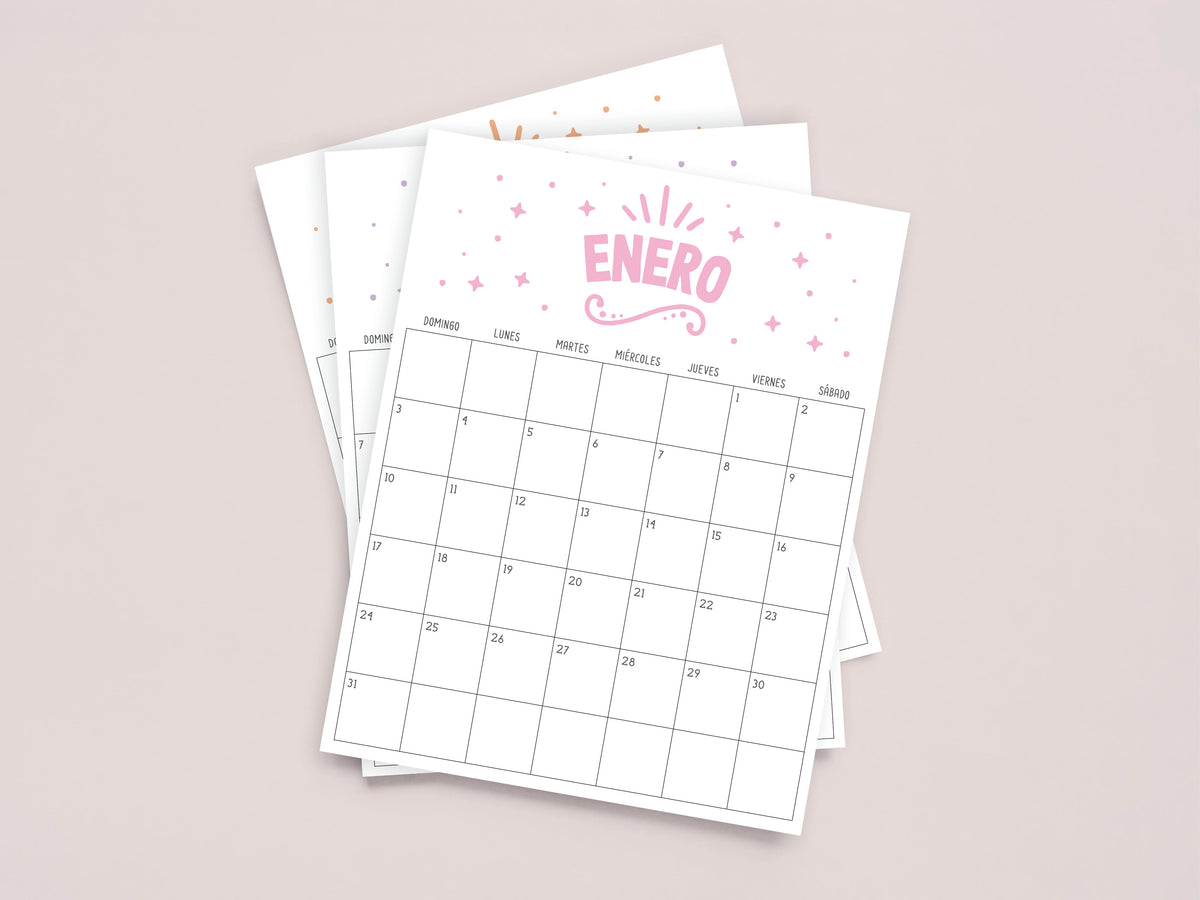 calendario enero