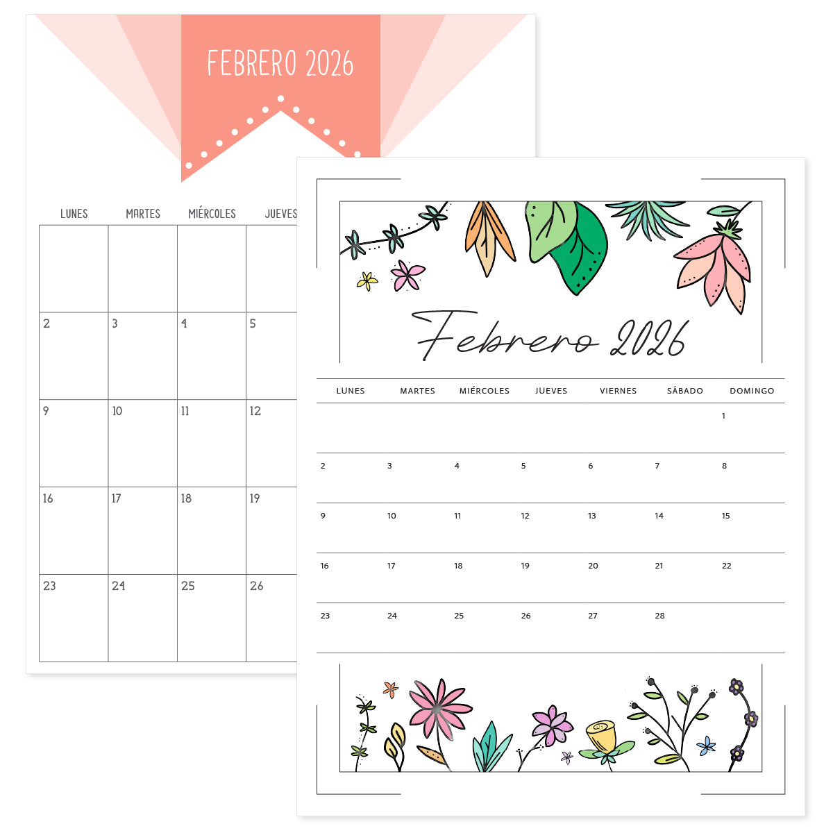 calendario febrero 2026