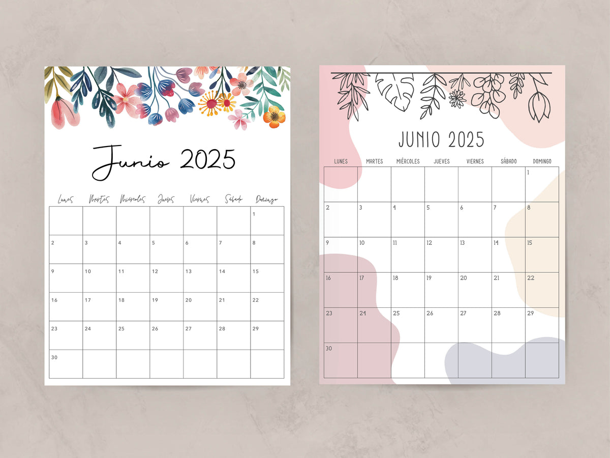 calendario junio 2025