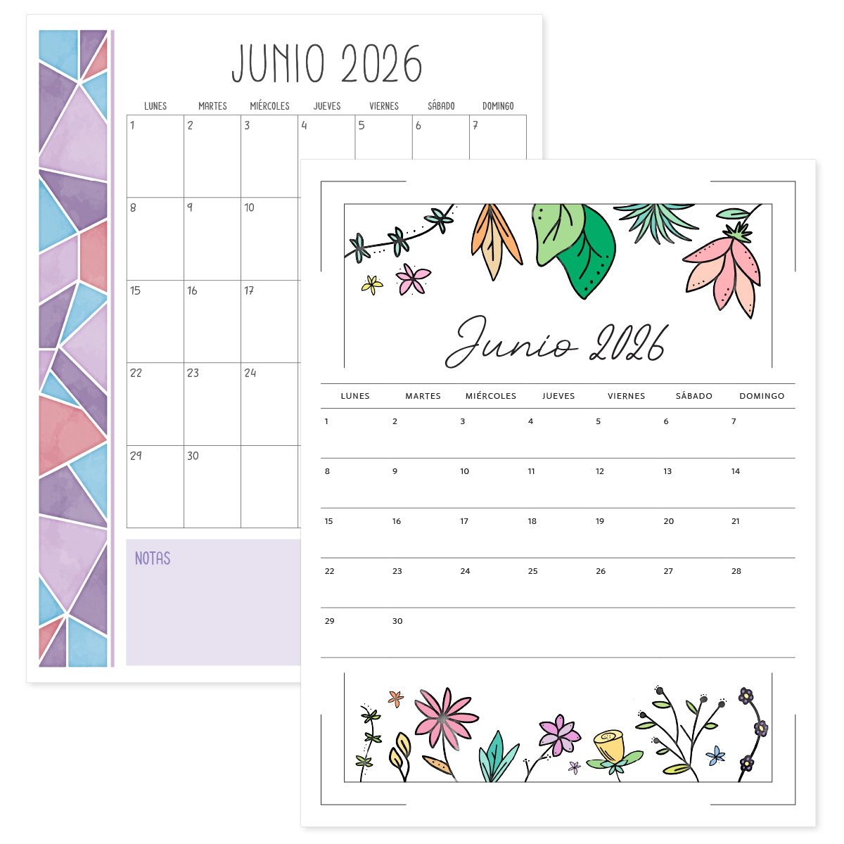 calendario junio 2026