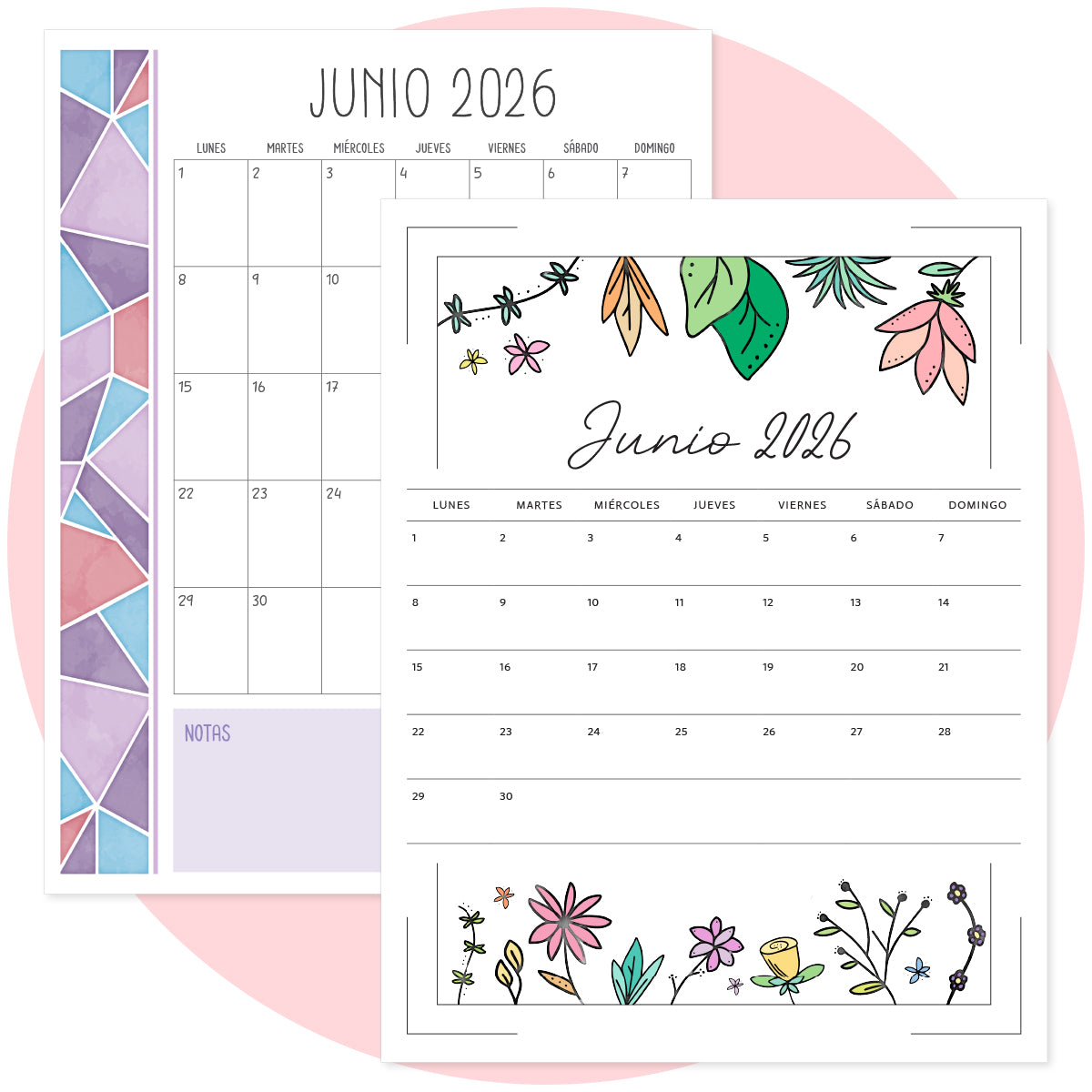 calendario junio 2026