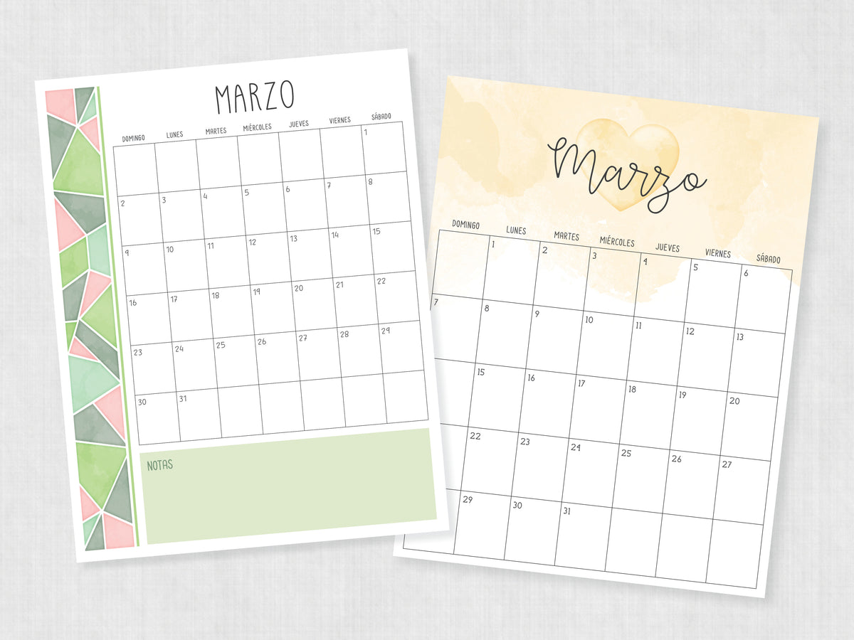 calendario marzo