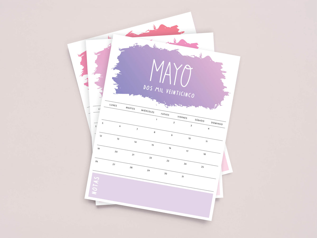 calendario mayo 2025