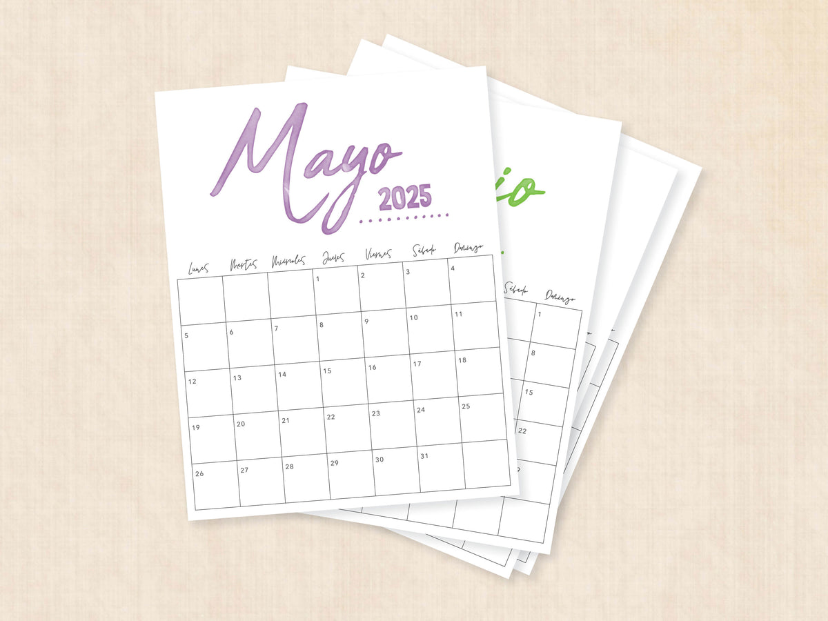 calendario mayo 2025 para imprimir