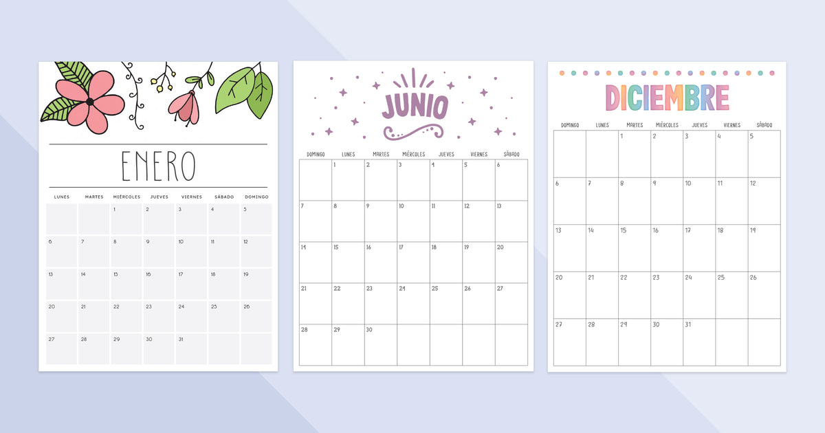 calendarios imprimibles