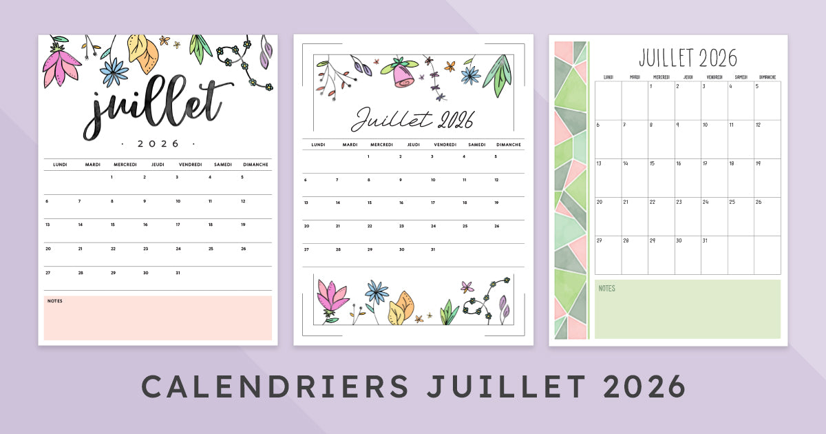 calendrier juillet 2026