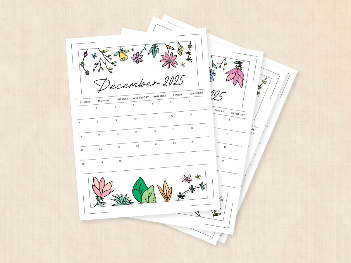december 2025 calendar