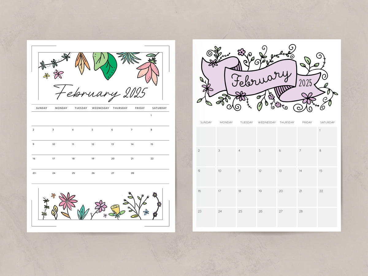 printable 2025 calendar