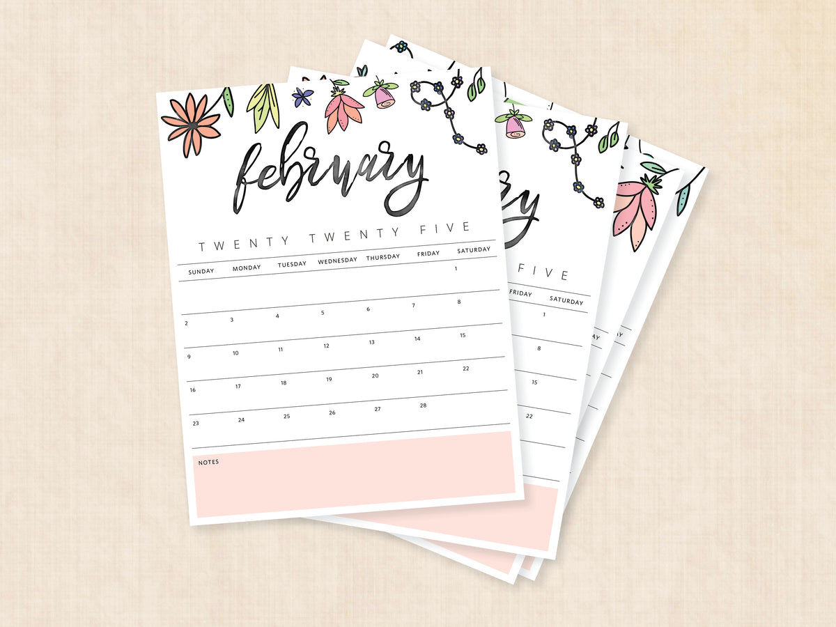 printable 2025 calendar