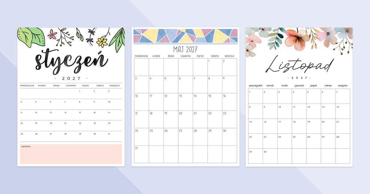kalendarz pdf 2027