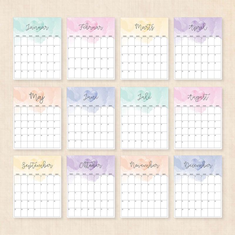 Kalender 2027 print selv