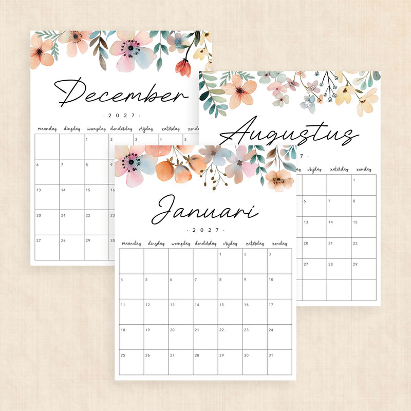 kalender 2027 printen