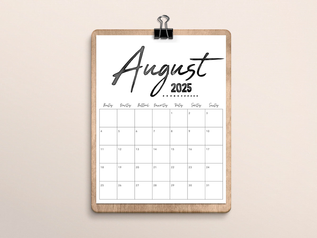 kalender august 2025