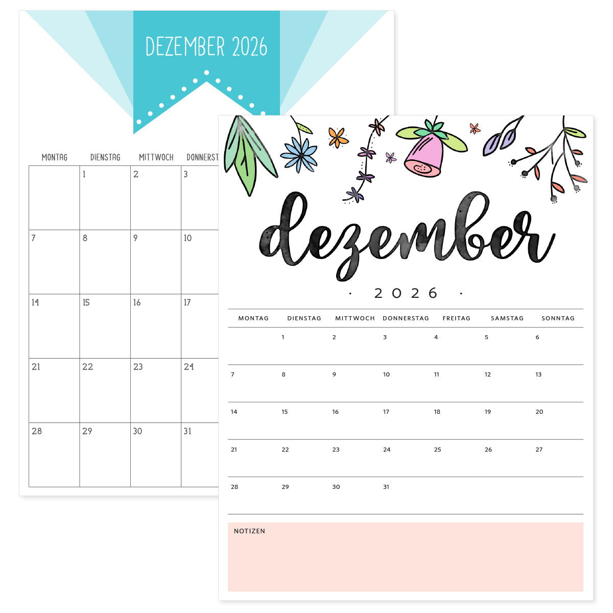 Kalender Dezember 2026