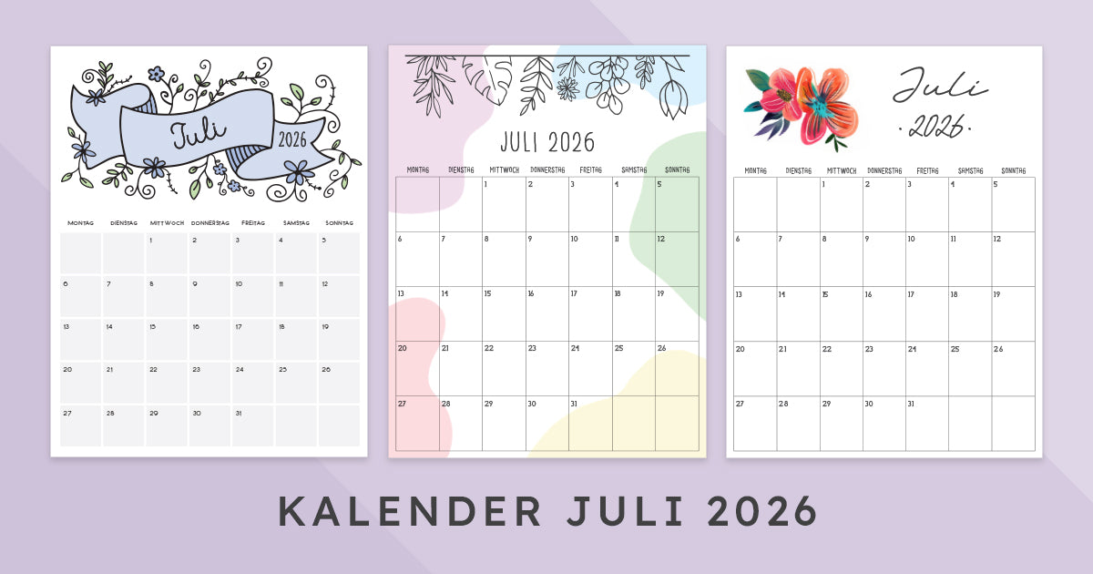 Kalender Juli 2026