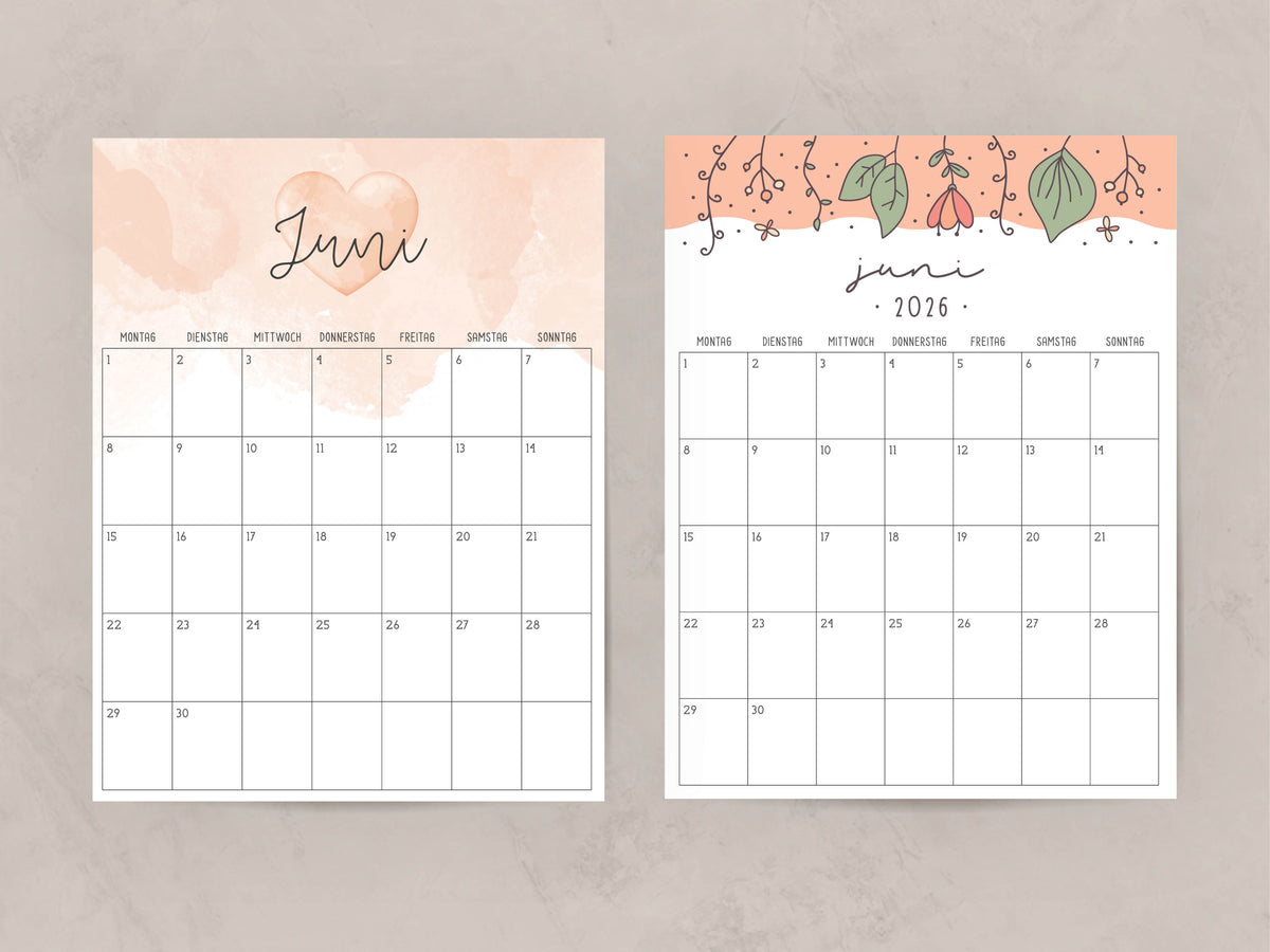 Kalender Juni 2026