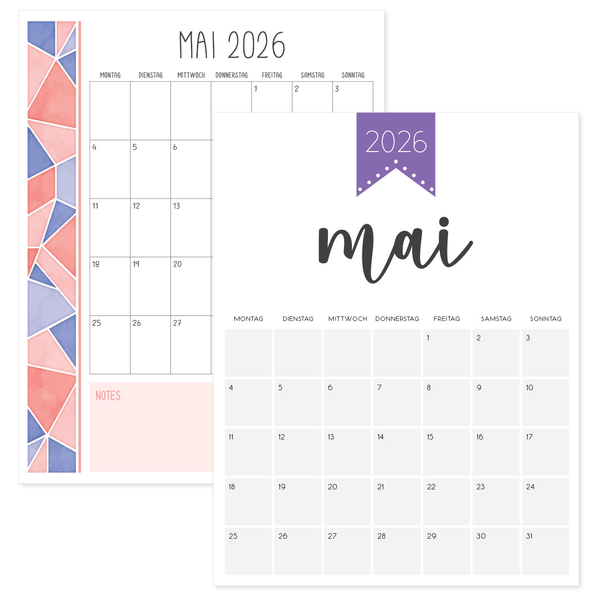 Kalender Mai 2026