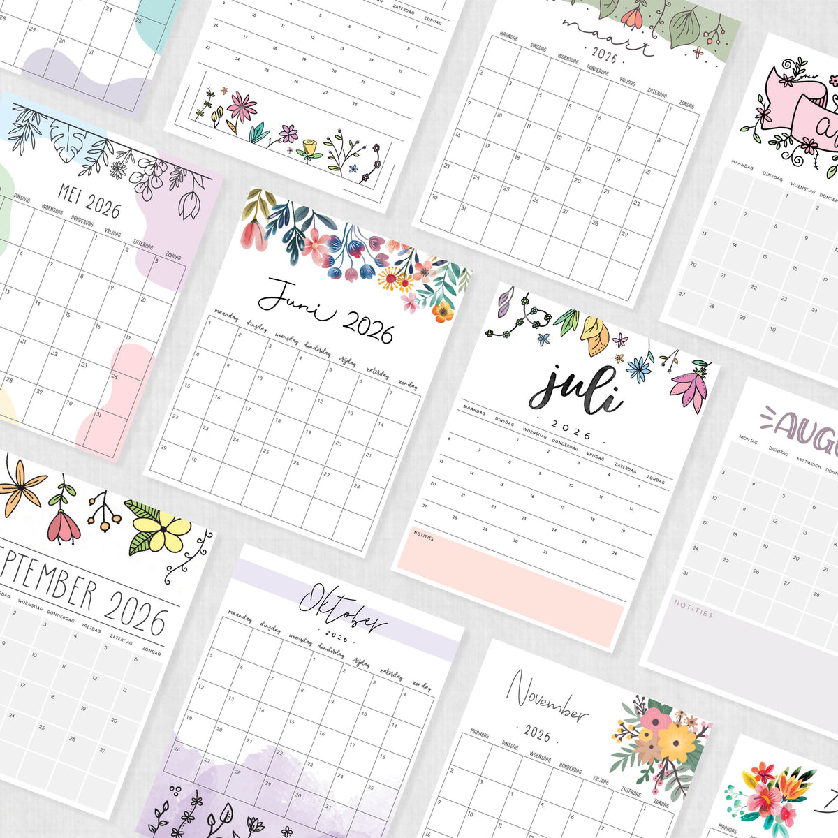 kalender printen