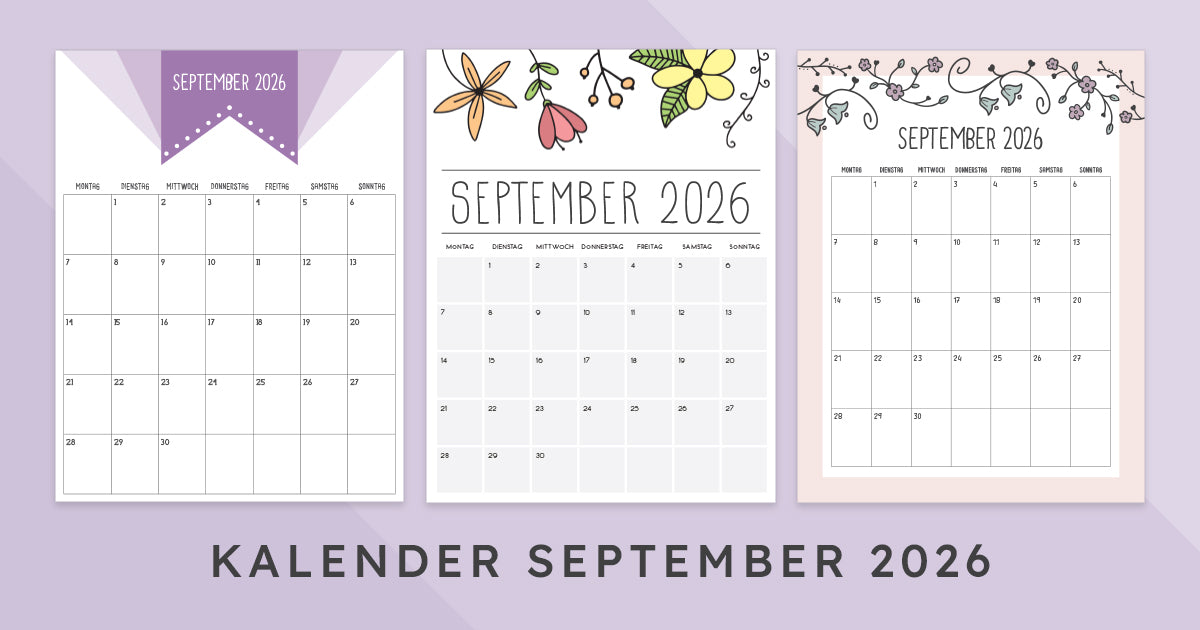 Kalender September 2026