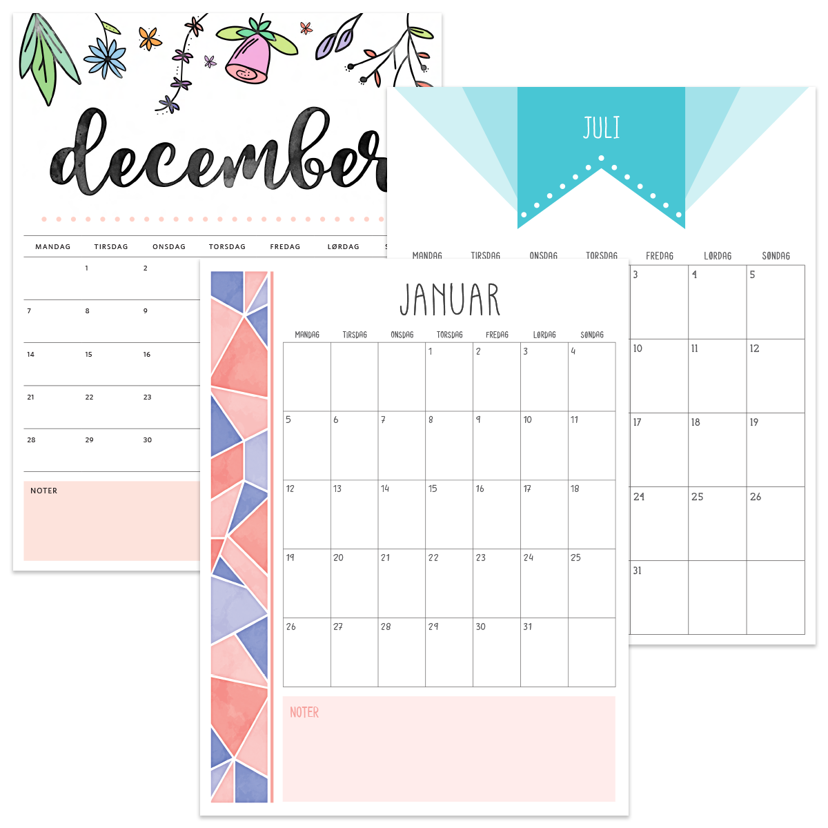 kalender til print
