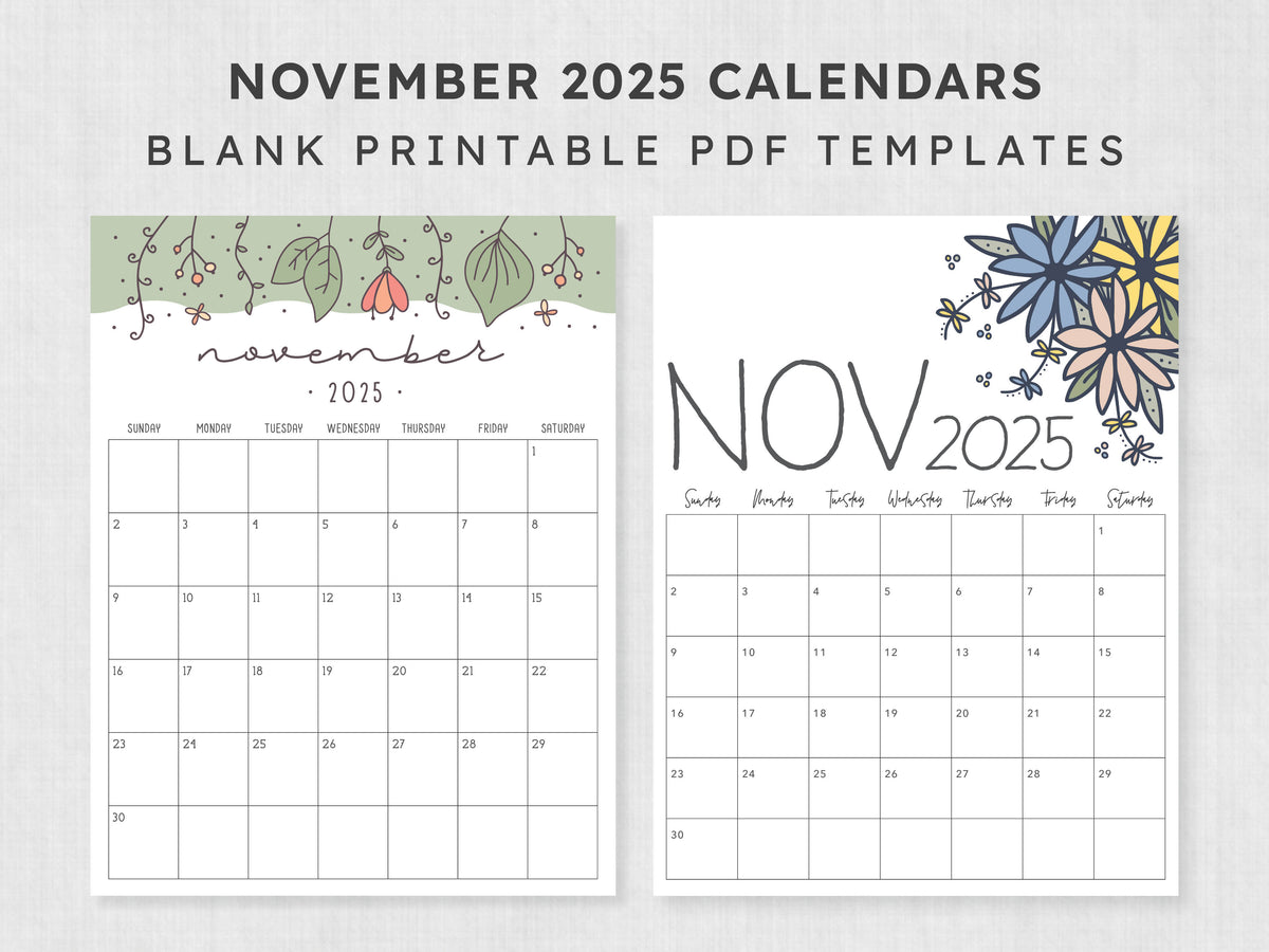 november 2025 calendar