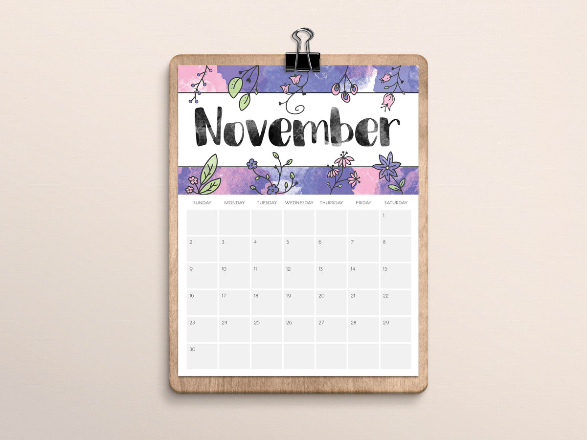 november 2025 calendar