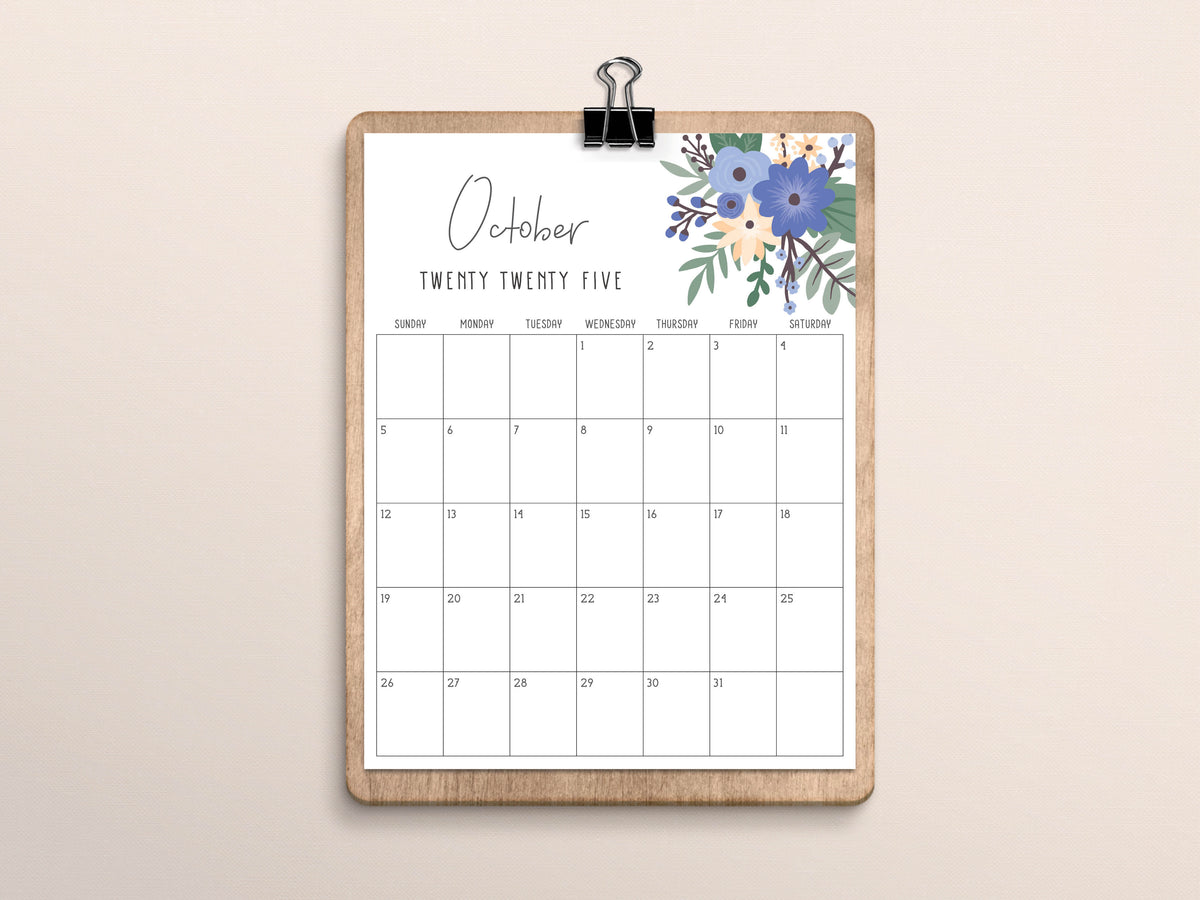 october 2025 calendar
