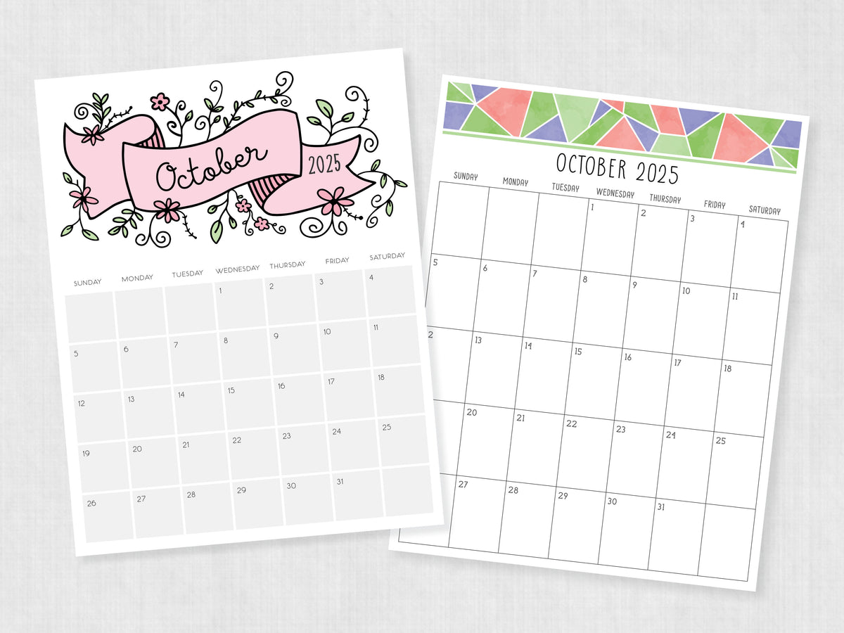 october 2025 calendar