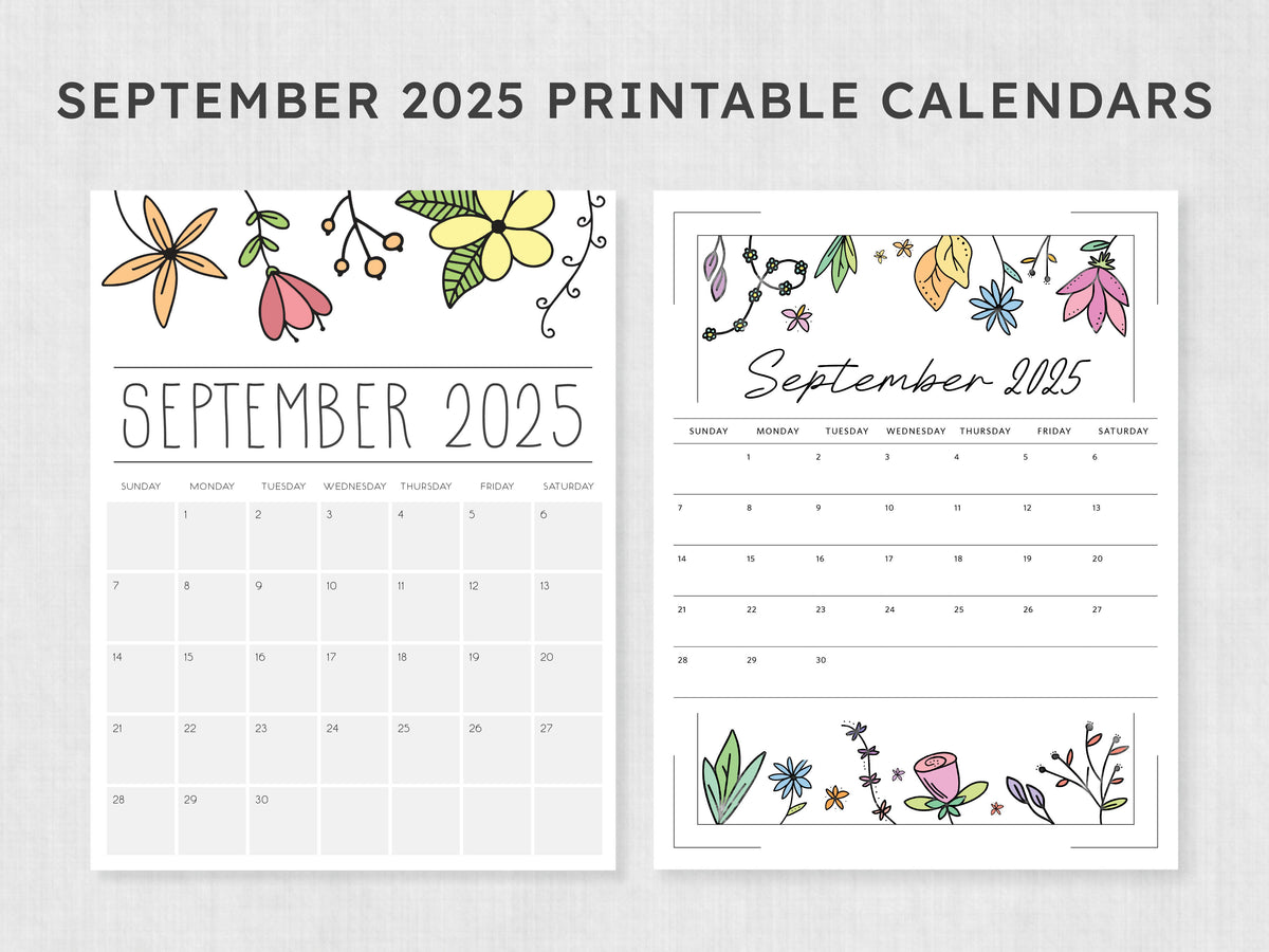 september 2025 calendar