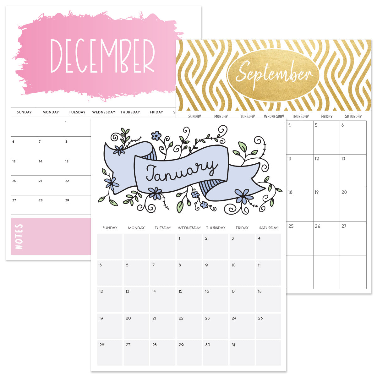 2025 calendar printable
